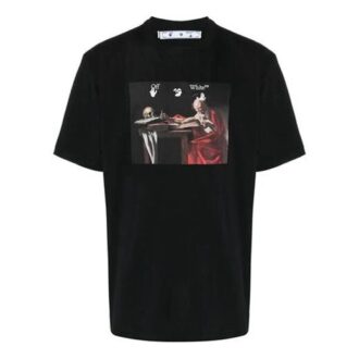 Camiseta de manga corta Caravaggio «Negro/Rojo»