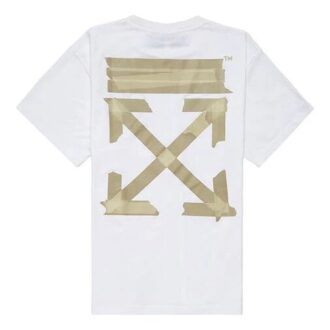 Camiseta de manga corta con cinta de flechas diagonales