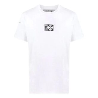 Camiseta de manga corta con estampado de flechas en blanco
