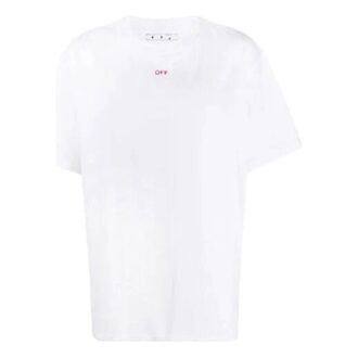 Camiseta de manga corta con estampado de flechas en blanco