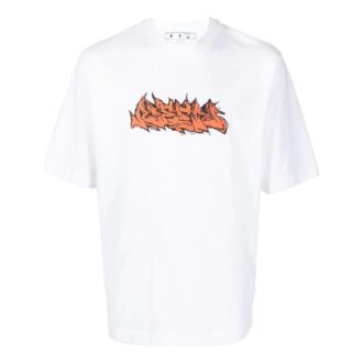 Camiseta de manga corta con estampado de logotipo «Blanca»