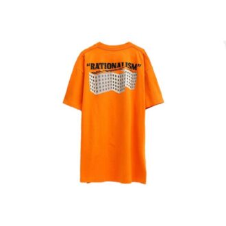 Camiseta de manga corta con estampado del logotipo, color naranja