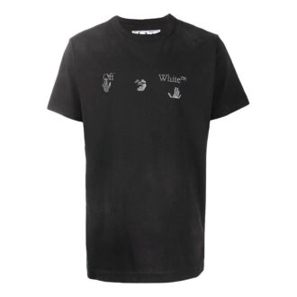 Camiseta de manga corta con estampado del logotipo, color negro