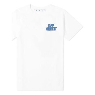 Camiseta de manga corta con estampado del logotipo en la espalda SS21, color blanco