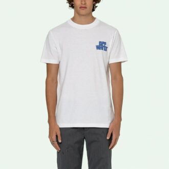 Camiseta de manga corta con estampado del logotipo en la espalda SS21, color blanco