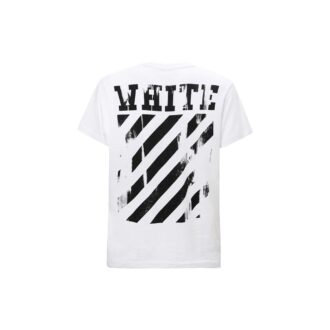 Camiseta de manga corta con estampado en blanco