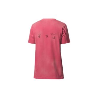 Camiseta de manga corta con logo, color rojo
