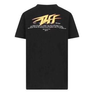 Camiseta de manga corta con logotipo Flash FW20 para hombre, color negro