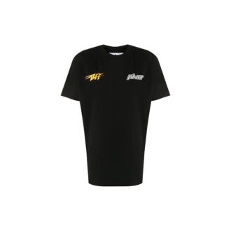 Camiseta de manga corta con logotipo Flash FW20 para hombre, color negro