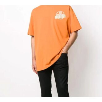 Camiseta de manga corta con parche de correa de goma Bronzing Arrow para hombre de Off-White