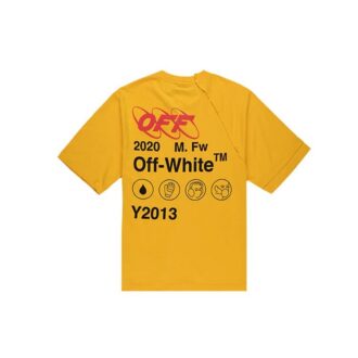 Camiseta de manga corta FW19 Industrial Y013 Recon para hombre, color amarillo