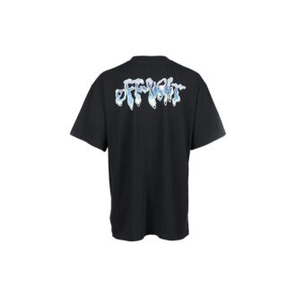 Camiseta de manga corta Liquid Over de los 90 «Negro/Azul»