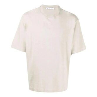 Camiseta de manga corta Off-White para hombre, colección primavera-verano 2022, color liso, con flecha de goma, color blanco cremoso