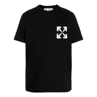 Camiseta de manga corta Off-White para hombre, colección primavera-verano 2022, con estampado de flechas, color negro