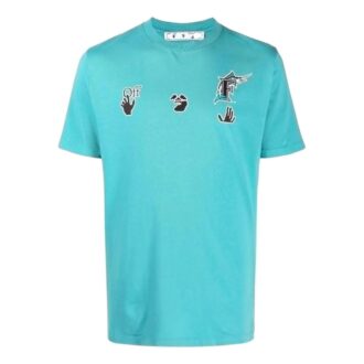 Camiseta de manga corta Off-White x MLB Miami Marlins «Lake Blue»