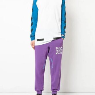 Camiseta de manga larga con bloques de color y diseño de flecha, de Off-White, para hombre, con mangas raglán