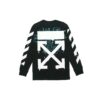 Camiseta de manga larga con estampado de flechas y logotipo Dripping Arrows, color negro
