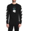 Camiseta de manga larga con estampado de flechas y logotipo Dripping Arrows, color negro
