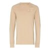 Camiseta de manga larga holgada con cuello redondo y estampado del logotipo Off-White x Browns 50 para hombre, color beige