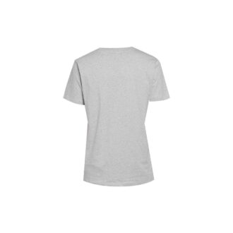 Camiseta de pantalones cortos ajustada con logo alfabético en el pecho, color gris
