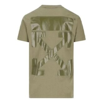 Camiseta de pantalones cortos con cuello redondo y estampado de Arrows con el logotipo FW21, versión estándar, verde