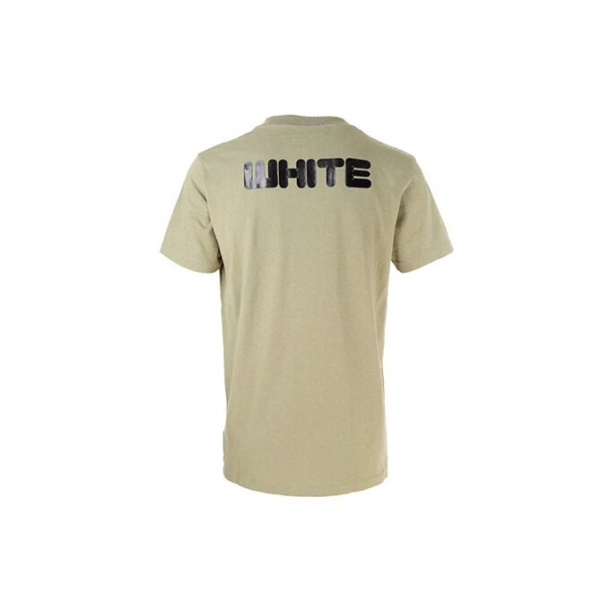 Camiseta de pantalones cortos con cuello redondo y estampado del logotipo, versión estándar, verde
