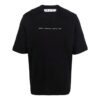 Camiseta de pantalones cortos con cuello redondo y logo FW21, versión ajustada, color negro