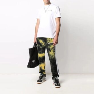 Camiseta de pantalones cortos con cuello redondo y logo FW21, versión estándar, blanca