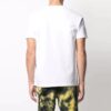 Camiseta de pantalones cortos con cuello redondo y logo FW21, versión estándar, blanca