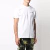 Camiseta de pantalones cortos con cuello redondo y logo FW21, versión estándar, blanca