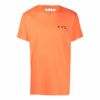 Camiseta de pantalones cortos con cuello redondo y logo, versión estándar, naranja