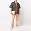 Camiseta de pantalones cortos con cuello redondo y logo, versión estándar, naranja