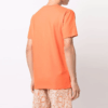 Camiseta de pantalones cortos con cuello redondo y logo, versión estándar, naranja