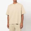 Camiseta de pantalones cortos con cuello redondo y rayas Off-White para hombre, color beige