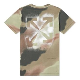 Camiseta de pantalones cortos con estampado de camuflaje