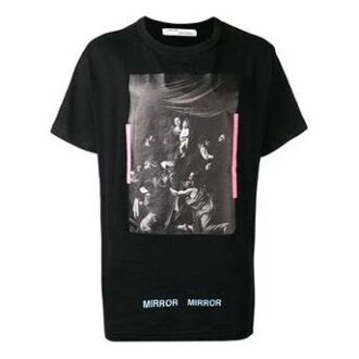 Camiseta de pantalones cortos con estampado negro «Negro Blanco»