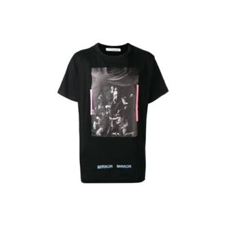Camiseta de pantalones cortos con estampado negro «Negro Blanco»