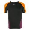 Camiseta de Pantalones Cortos de manga corta con bloques de color, versión ajustada, color negro