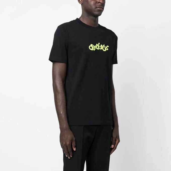 Camiseta de Pantalones Cortos Opposite Arrow Slim «Negro/Lima»
