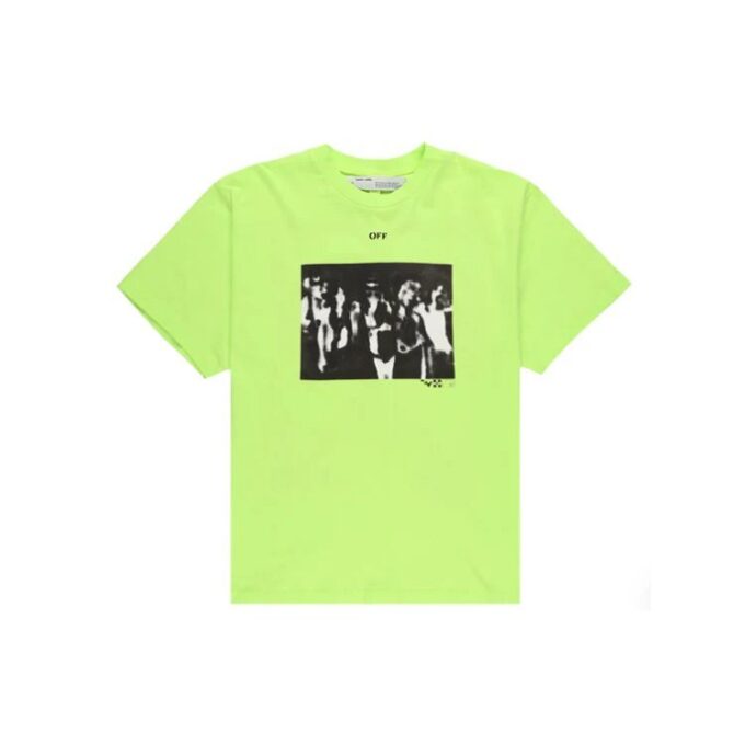 Camiseta de pantalones cortos oversize con pintura en aerosol de Virgil Abloh SS20