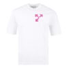Camiseta de skate con bolsillo y diseño de flecha «Blanco/Púrpura»