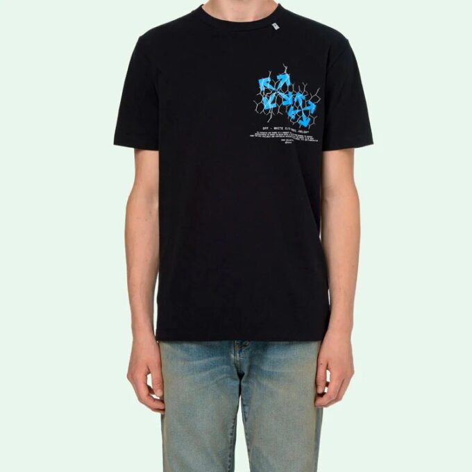 Camiseta Green Fence Arrows con estampado de flechas, pantalones cortos, color negro