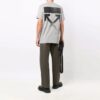 Camiseta gris de manga corta de algodón con logotipo de flecha Off-White para hombre FW21