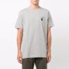Camiseta gris de manga corta de algodón con logotipo de flecha Off-White para hombre FW21