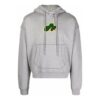 Camiseta gris de manga corta para hombre Off-White con estampado de letras y flecha en la espalda, colección FW21