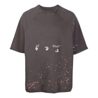 Camiseta gris de manga corta para hombre Off-White, versión Ordinary, colección primavera-verano 2021