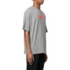Camiseta gris de manga corta y cuello redondo con eslogan impreso Off-White para hombre, colección Otoño-Invierno 2022, versión estándar