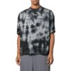 Camiseta gris de Off-White para hombre, colección FW22, cuello redondo, pantalones cortos, corte holgado y estampado Tie Dye con logotipo