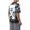 Camiseta gris de Off-White para hombre, colección FW22, cuello redondo, pantalones cortos, corte holgado y estampado Tie Dye con logotipo