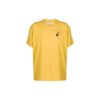 Camiseta holgada de manga corta con estampado de flechas, color amarillo